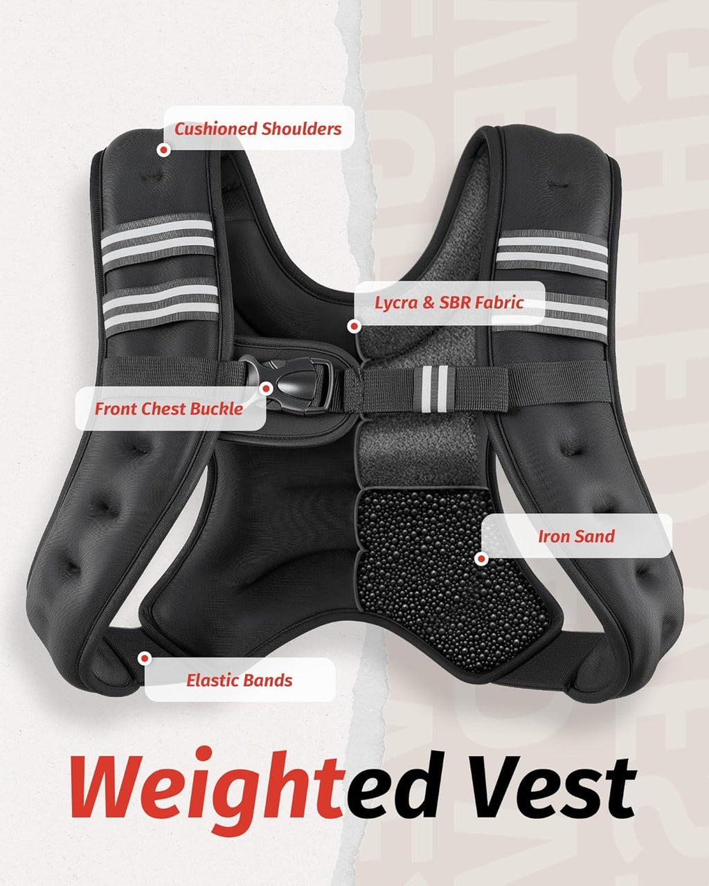 ZELUS Adjustable Weighted Vest